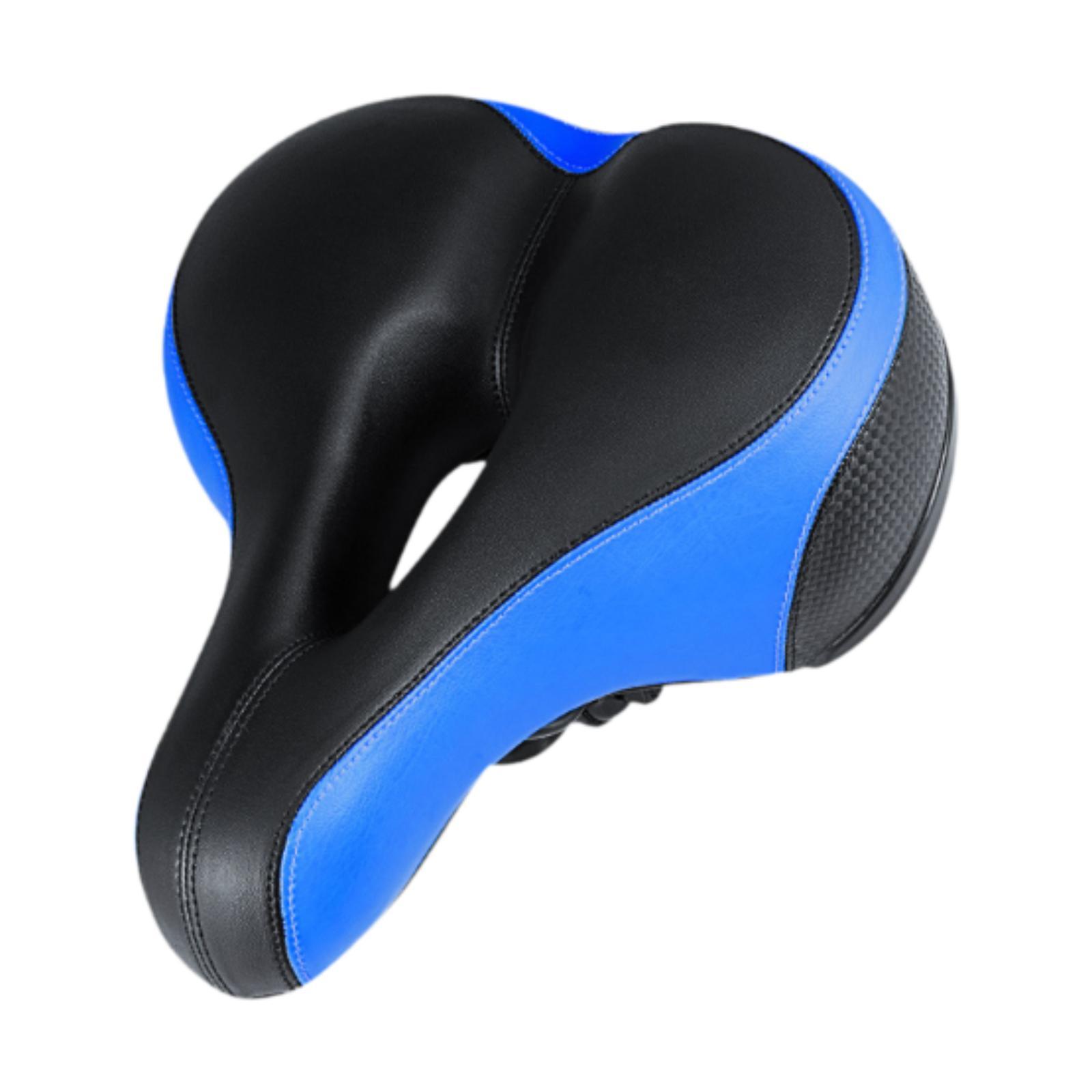 Ioensy - Asiento De Bicicleta Acolchado De Espuma Viscoelástica, Accesorios De Montaje Sencillo, Amortiguador Azul