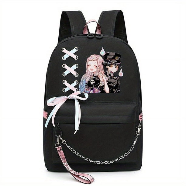 1pc Cute Cartoon Girl Pattern Backpack, Unisex Bag, Students Schoolbag Backpack, Cute Cartoon Bookbag Laptop Bag Travel Rucksack Outdoor Bag