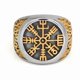 thumbnail image 1 of Anillo Vikingo Vegvisir Silver Space de Hombre Moda 2022 m1, 1 of 3