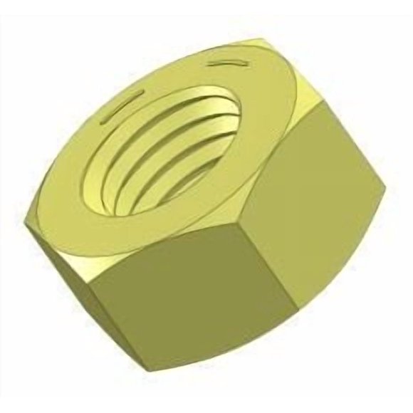 Tuercas hexagonales Crimp Supply 2,9 cm‑12 (paquete de 5)