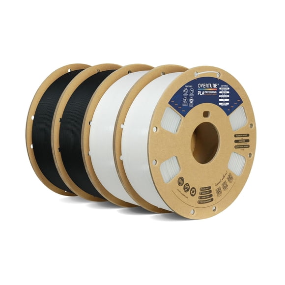 Paquete de filamento para impresora 3D OVERTURE PLA Plus de 1,75 mm y 4 kg