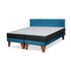 thumbnail image 2 of Cama Europea Zen Roller 2 Plazas Colchon Comprimido Espuma + Respaldo Tela Azul Petroleo, 2 of 7