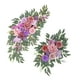 thumbnail image 2 of 2x Flores Artificiales De Arco De Boda Swag Para Ventana De Fiesta Silla De Boda Rosa, 2 of 3
