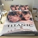 thumbnail image 1 of Película Titanic Conjunto de sábanas temático, trío de piezas, cómodo y amigable con la piel, diseño único, regalo de decoración para el hogar para familiares, amigos y fans, 90 cm * 190 cm, 1 of 6