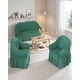 thumbnail image 2 of Set Fundas Sillon Elastica 3+1+1 Con Faldon Textura Nido de Abeja, 2 of 6