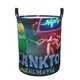 thumbnail image 1 of Plankton: La Película Cesta de lavandería de gran capacidad redonda con asa, bolsa para ropa sucia plegable, almacenamiento para dormitorio, baño y lavadero 44x35 cm, 1 of 6