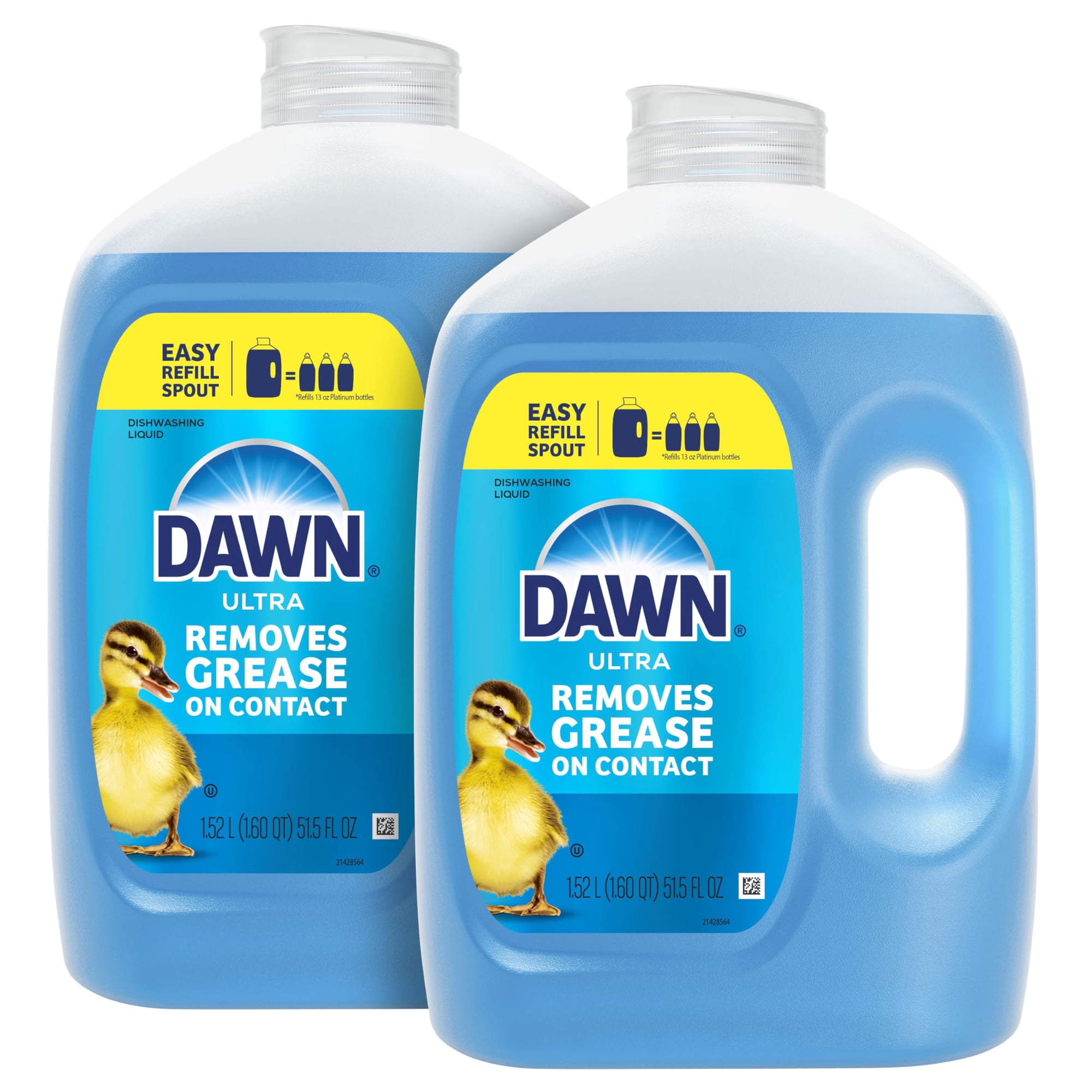 Jabón Para Platos Dawn Ultra Original Líquido Azul 1.52l Paquete De 2