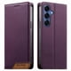 thumbnail image 1 of Funda Tipo Cartera de Cuero Sintético para Samsung Galaxy S26 Plus Bloqueo RFID, con Ranuras para Tarjetas y Bolsillo para Efectivo, Cierre Magnético Fuerte Morado, 1 of 6