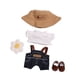 thumbnail image 2 of Camiseta Y Pantalones De Muñeca De Peluche, Traje De Manga Corta Para Muñeca De 5,91 Pulgadas, Zapatos Con Sombrero Caqui, 2 of 3