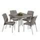 thumbnail image 3 of Mesa Plastico Terraza Exterior Patas Aluminio 85x85 Gris Tamaño Único, 3 of 6