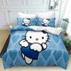 thumbnail image 1 of The Anime Quilt Duvet Cover Hello Set Comforter Cover Kitty 3 Pieces Bedding Printed Quilt Cover Set with Pillow Cases Easy Care and Soft Hand Feel Full, 1 of 4
