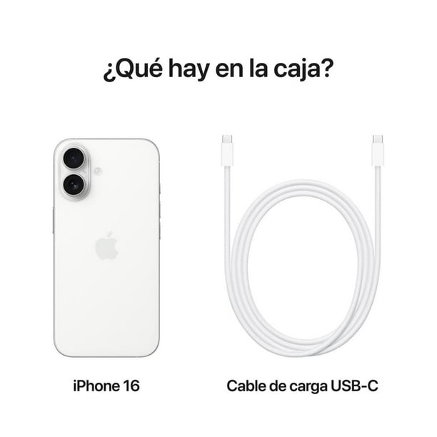 iPhone 16 5G 256GB Blanco | Lider