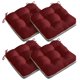 thumbnail image 1 of Cojines para silla AMCATON, paquete de 4, 48 x 48 cm, espuma, rojo, 1 of 9