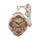 thumbnail image 1 of Reloj De Pared De Doble Cara, Silencioso, Estilo Rústico, Decorativo, Para Villa, Porche, Bar, Color Blanco., 1 of 5