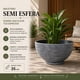 thumbnail image 2 of Macetero Plastico Semi Esfera Premium Diseño a Rayas S azul, 2 of 9