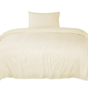 Novahus - Sábana Broderie 1,5 Plazas Crema