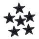 thumbnail image 1 of 6 Piezas De Parches De Estrellas De Diamantes De Imitación Para Planchar En Coser Apliques De Parche Negro, 1 of 5