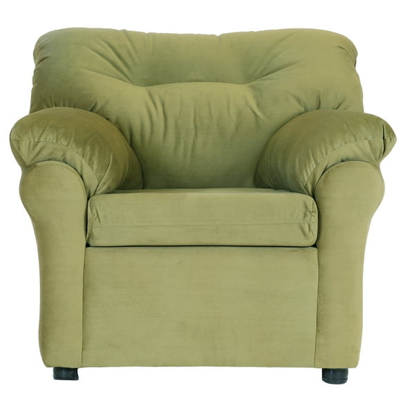 Sofa América 1 Cuerpo Tela Verde Musgo