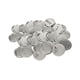 thumbnail image 2 of 100x Piezas de insignias de botón de metal Suministros para máquina de fabricación de botones Piezas de botón con pasador Materiales para fabricación 75 milímetros, 2 of 5