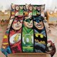 thumbnail image 2 of 3 Pieces Comic Spiderman City Team Bedding Comforter Set Full with 2 Pillowcases for Kids Teens Girls Women Microfiber Easy Wash Light Breathable Cozy White Base Bed Sheets, 2 of 5