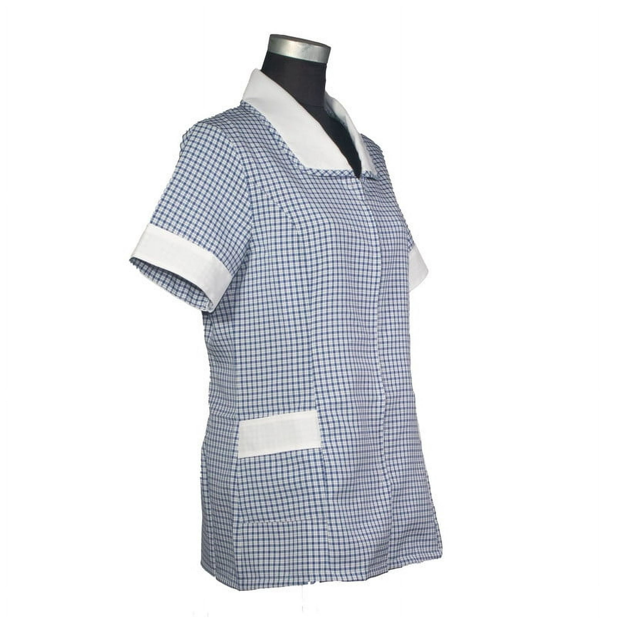 Ecclenan - Delantal Chaqueta Escoces Azul Talla S