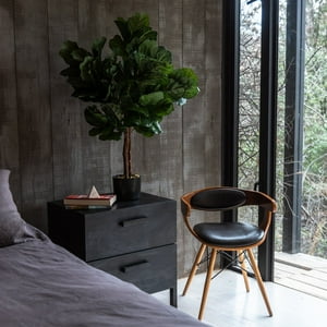 Vadell Home - Ficus Lyrata De 90 Cm Con Follaje De Seda