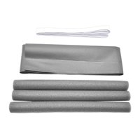 Magideal - Tope De Tiro Para Debajo De La Puerta, Tira De Sellado Para Puerta, Multiusos, Fácil De Instalar, Tapón De Barrido Para Huecos De Ventanas De Garaje , Gris