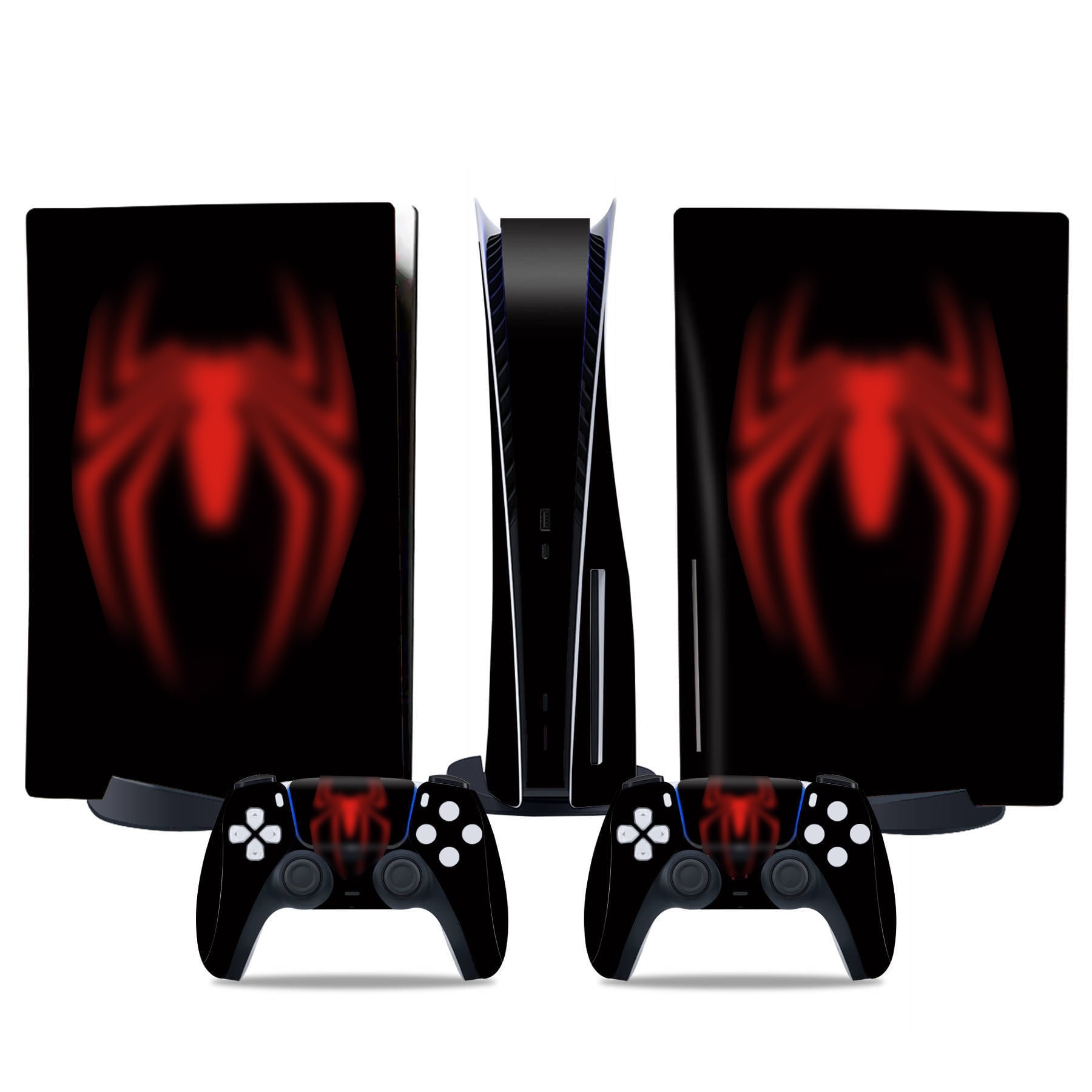 Genérico - Cubiertas De Pegatinas Para Consola Y Controlador De Juego Para Ps5 Edición Disco - Accesorios Protectores De Reemplazo Diy