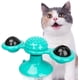 thumbnail image 1 of Juguete para gatos con forma de molino de viento, interactivo para gatos de interior, con hierba gatera, cepillo de pelo, cepillo de dientes, juguetes para masticar con ventosa, plato giratorio y bola, 1 of 7