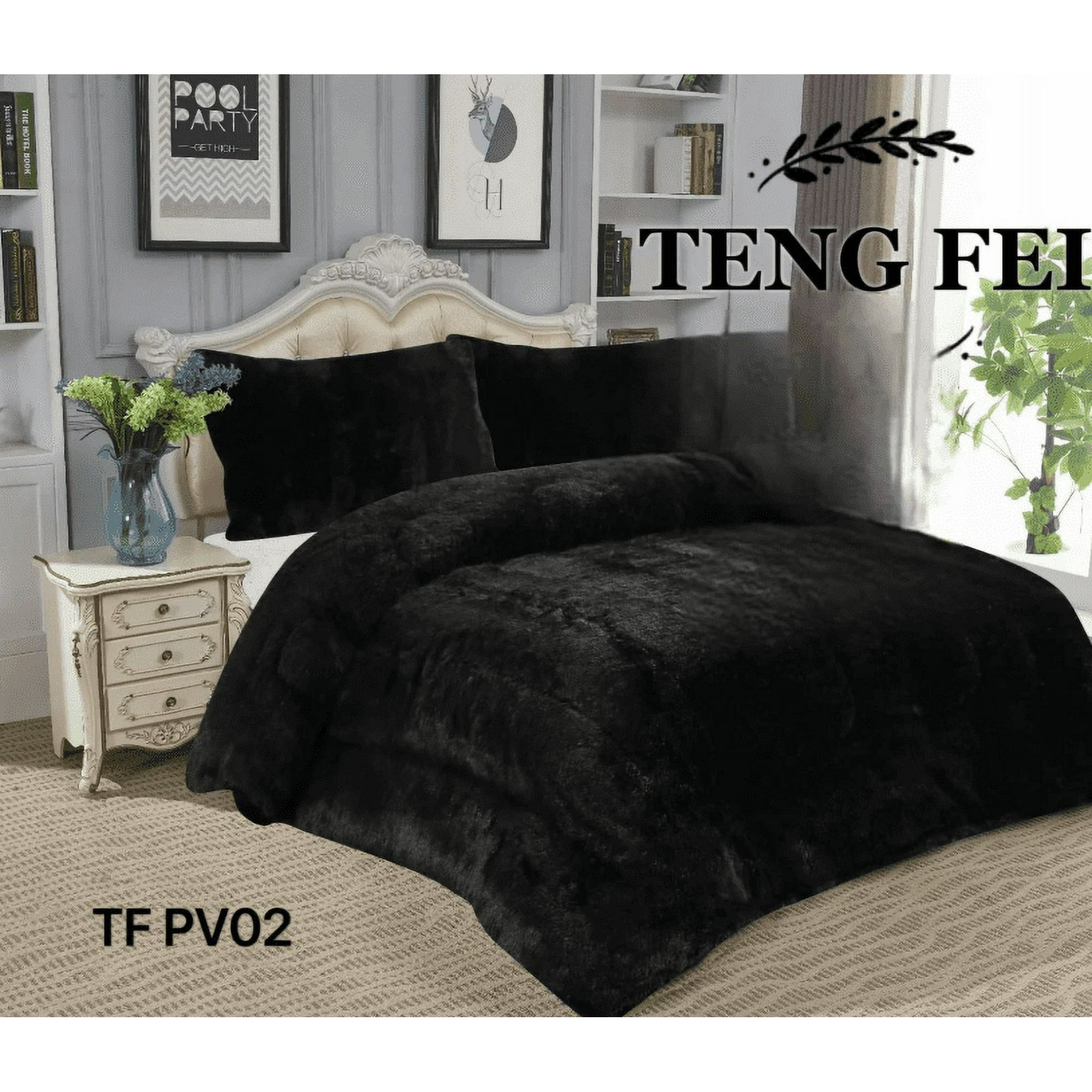 Todostore - Plumón De Invierno Peludos Con Chiporro 2 Plazas