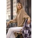 thumbnail image 4 of Suéter de Invierno Color Marfil con Cuello Barco y Mangas Abullonadas para Mujer, 4 of 9