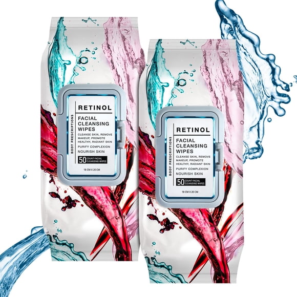 Toallitas Limpiadoras De Maquillaje Body Prescription 50 Unidades (paquete De 2)
