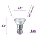 thumbnail image 2 of Bombilla LED Philips PAR20 de 7 W (equivalente a 50 W), 3000 K, 500 lm, 2 of 7