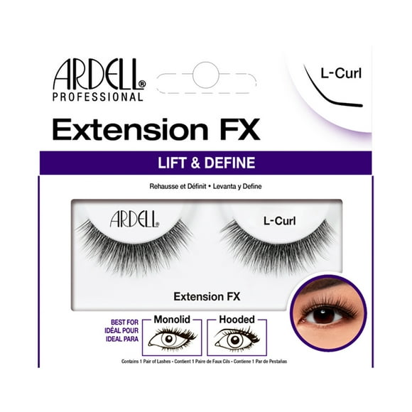 Pestañas De Tira Extension Fx L-curl Ideal Para Parpado Caído.