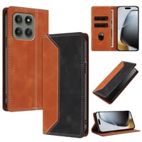 Funda Foxdock Para Motorola Edge 60 Pro De Cuero Premium Bicolor Con Ranuras Rfid, Carcasa Tipo Billetera Antigolpes Y Soporte Plegable