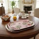 thumbnail image 4 of Bandeja Plástica 45cm con Asas Diseño Floral y Café, 4 of 5