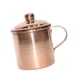 thumbnail image 4 of Taza de té de cobre, taza de té de cobre puro, portátil, espesada, fácil de limpiar, con asa de tapa, taza de cobre para el hogar, oficina, sala de té, 4 of 5