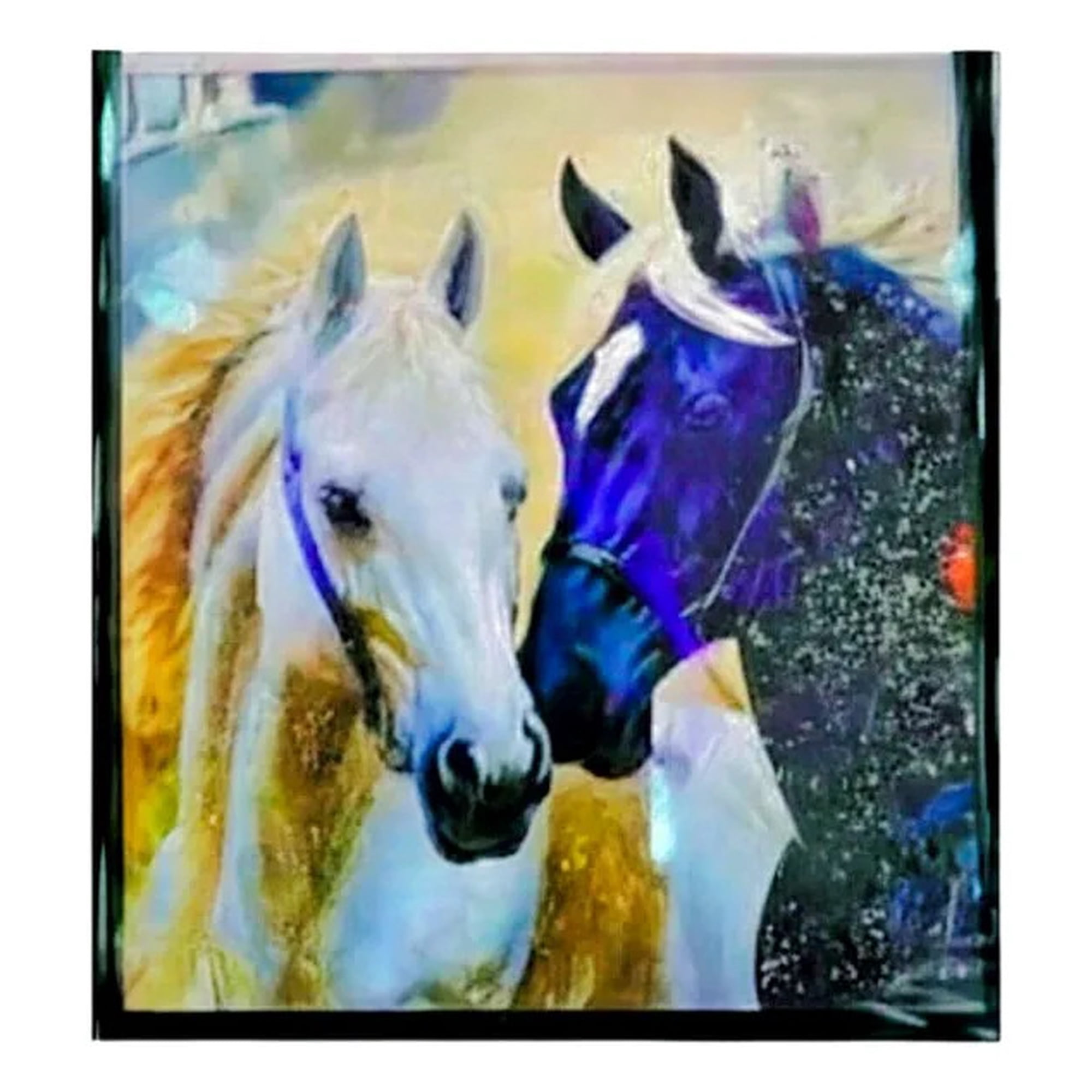 Genérico - Cuadro Artistico Mural Decorativo Naturaleza Equinos Jhn