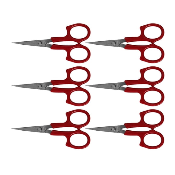 6 Tijeras De Bordar Con Cabeza Afilada Para Manualidades, Bricolaje, Punto De Cruz, Sastre