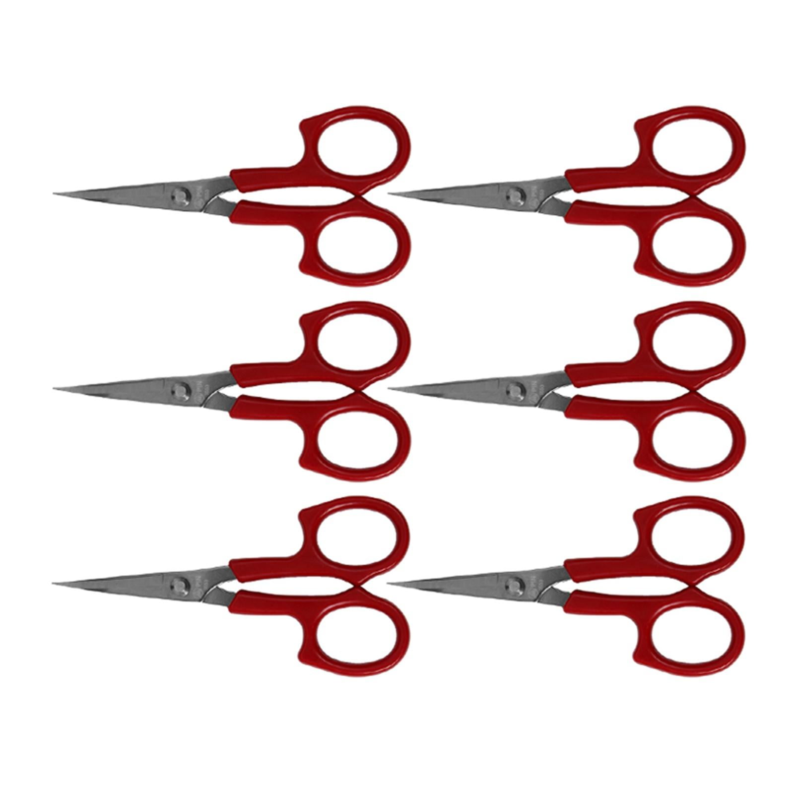 Bothyi - 6 Tijeras De Bordar Con Cabeza Afilada Para Manualidades, Bricolaje, Punto De Cruz, Sastre