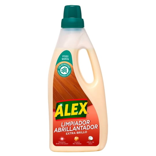 Abrillantador De Pisos Líquido Madera Con Jabón De Coco Botella 750 ml Alex