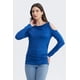 thumbnail image 1 of Polera Mujer Aplicación Nudo Hombro Azul, 1 of 4