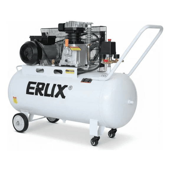 Compresor De Aire Eléctrico (100l / 3hp) Er65-100 Blanco 50hz Blanco Monofásica