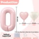 thumbnail image 2 of Globos Florisland número 100 rosa bebé, 2 of 6