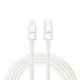 thumbnail image 2 of Cable Tipo C a Lightning Fabric Tipoc C / Lightning MFI Blanco, 2 of 3