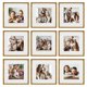 thumbnail image 1 of Marco de fotos Sheffield Home 30 cm, juego de 9 piezas en bronce antiguo, 1 of 6
