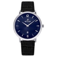 Westar - Reloj Profile Correa De Cuero Esfera Azul Cuarzo 50219Stn104 Para Hombre