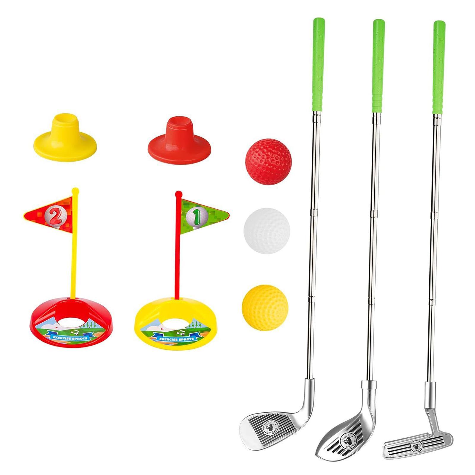 Ioensy - Juego De Golf Para Niños Pequeños, Juego De Práctica De Juguetes De Golf Para Niños Y Niñas, Para Jardín Interior Y Exterior