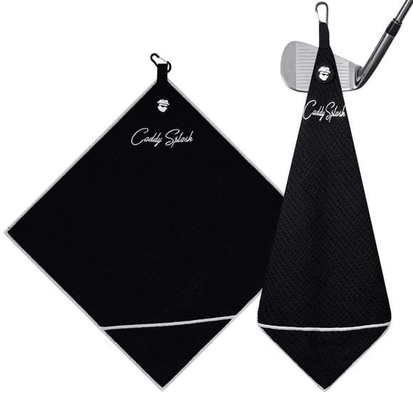 Toalla de Golf Magnética con Bolsillo Caddy Splash de Microfibra