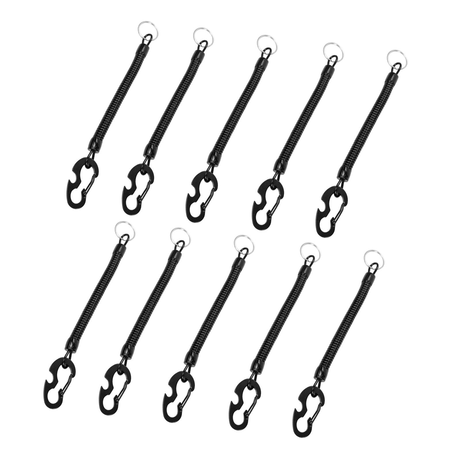 Ioensy - 10 Piezas De Llaveros Con Resorte Y Mosquetón Para Hombres Y Mujeres